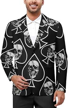 ジャケット・アウター BOTTER Skull Print Long Blazer 71fAvJ2Q9CL._AC_SY350_QL65_.jpg