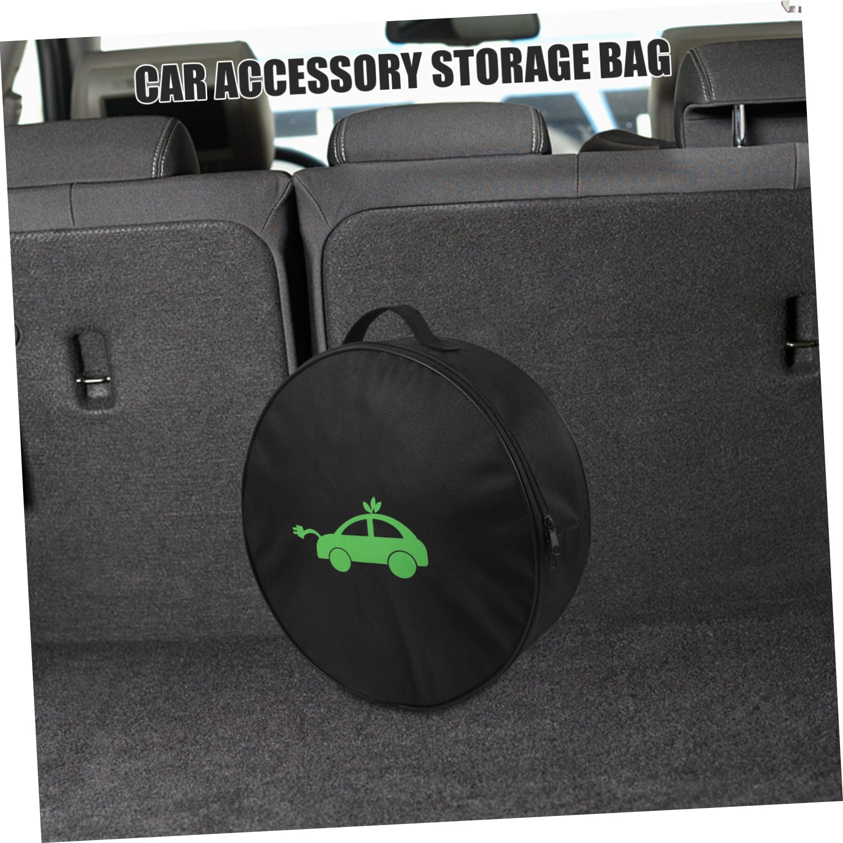Luxshiny Estuche Organizador para Cargador De Vehículos Eléctricos Portátil y Resistente, Bolsa Redonda y Antichoque para Cables De Carga Ev, Adecuado para Viaje y Uso En Coche
