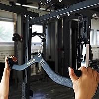 Vista 6 de LAT Pull Down Bar for Cable Machine, LAT Pulldown Attachments T-bar V-bar Cable Attachment for Gym, Back Tricep Strength Training Handle