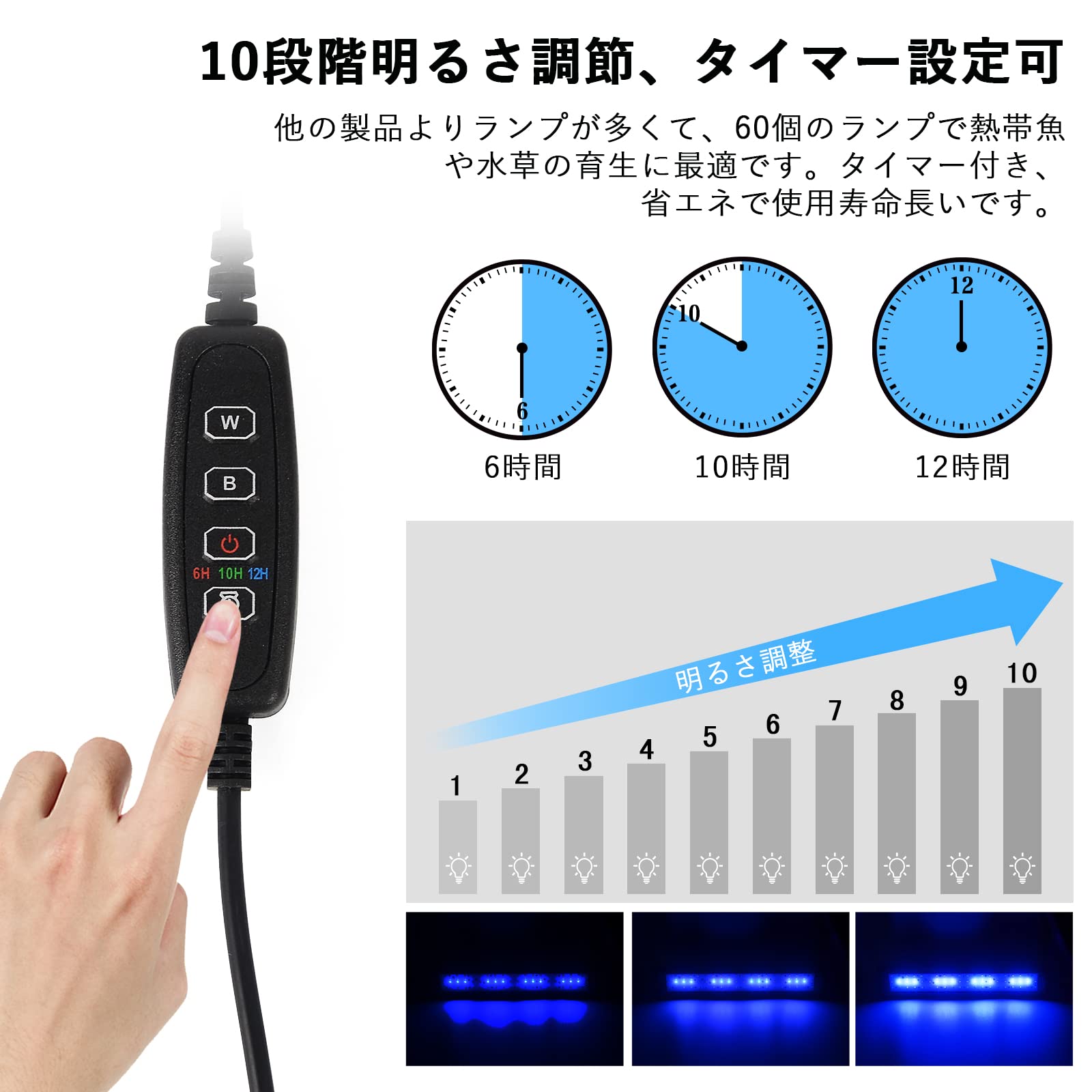 LED水草ライト 多色 3ファン 楽天市場】水槽 3色 ledの通販