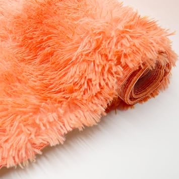 Lifup Fluffy Area Rug for Living Room Bedroom Tie Dye Orange 3.9x5.2 FT | Non-Slip Washable High Pile Rectangle Carpet, Non-Shedding Modern Soft Cozy Plush Shaggy Rug for Home Dorm Decor Aesthetic