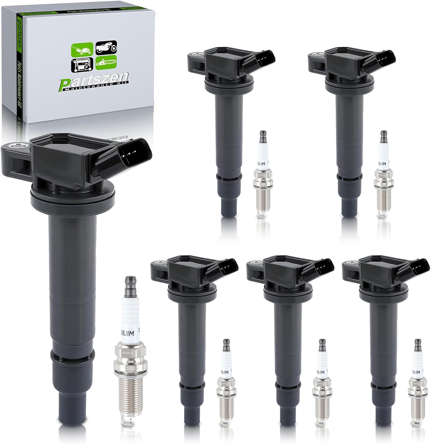 UF495 Ignition Coil 6176 Double-Iridium Spark Plug Pack Fit for Toyota V6 4.0L Tacoma 2005-2015 Tundra 2005-2011 4Runner 2003-2009 FJ Cruiser 2007-2009