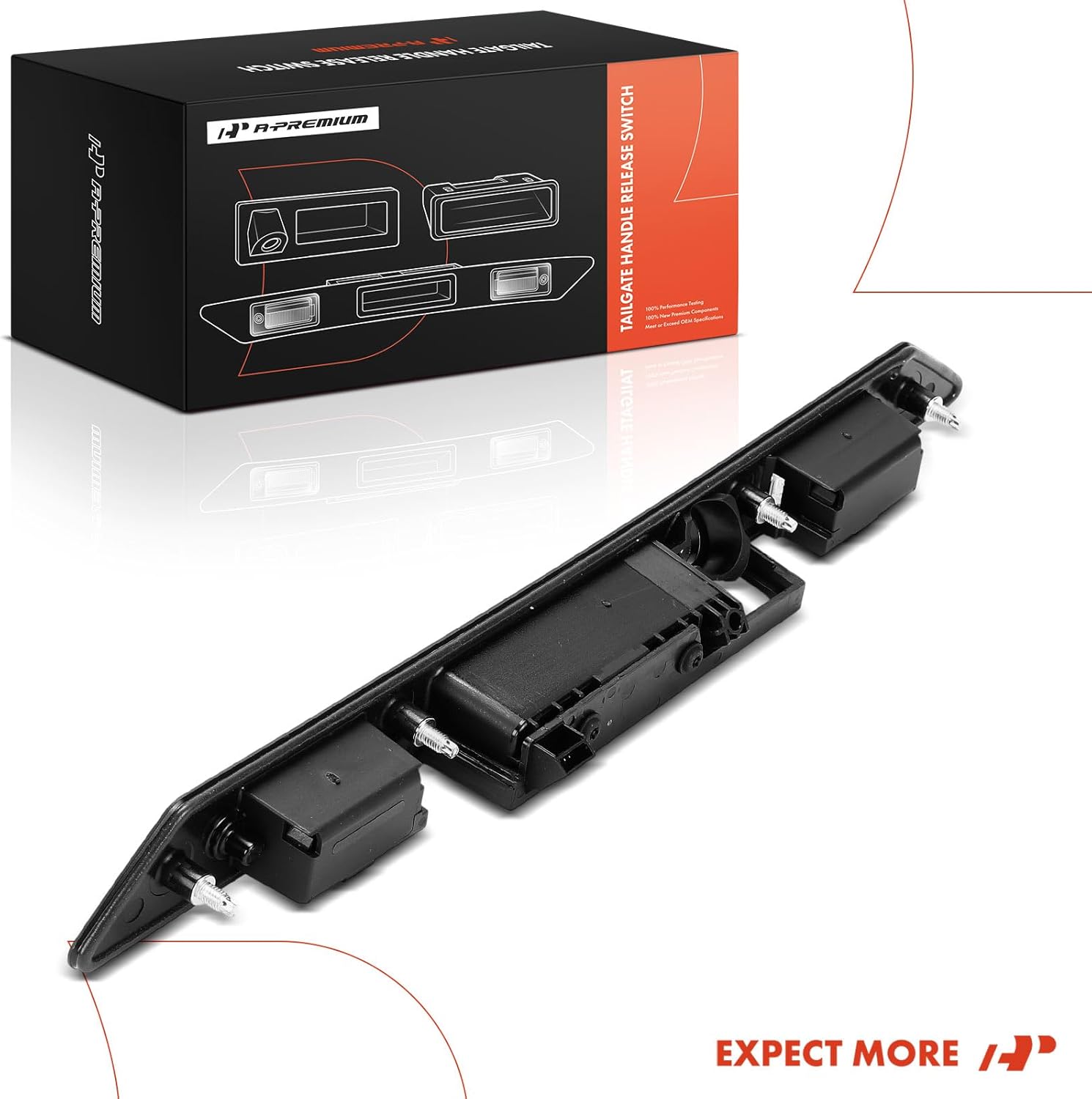 A-Premium Tailgate Handle Release Switch Compatible with Audi A4 2001-2008, A5 2010-2014 2016, A6 2005-2011, A3 2009-2010 2012-2013, A8 Quattro 2010-2013, RS4 2007-2008, Rear Side