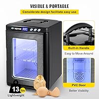 Vista 5 de Happybuy – Incubadora de reptiles negra de 845.34 fl oz (25 L), incubadora digital para laboratorio científico, con enfriamiento y calefacción 41