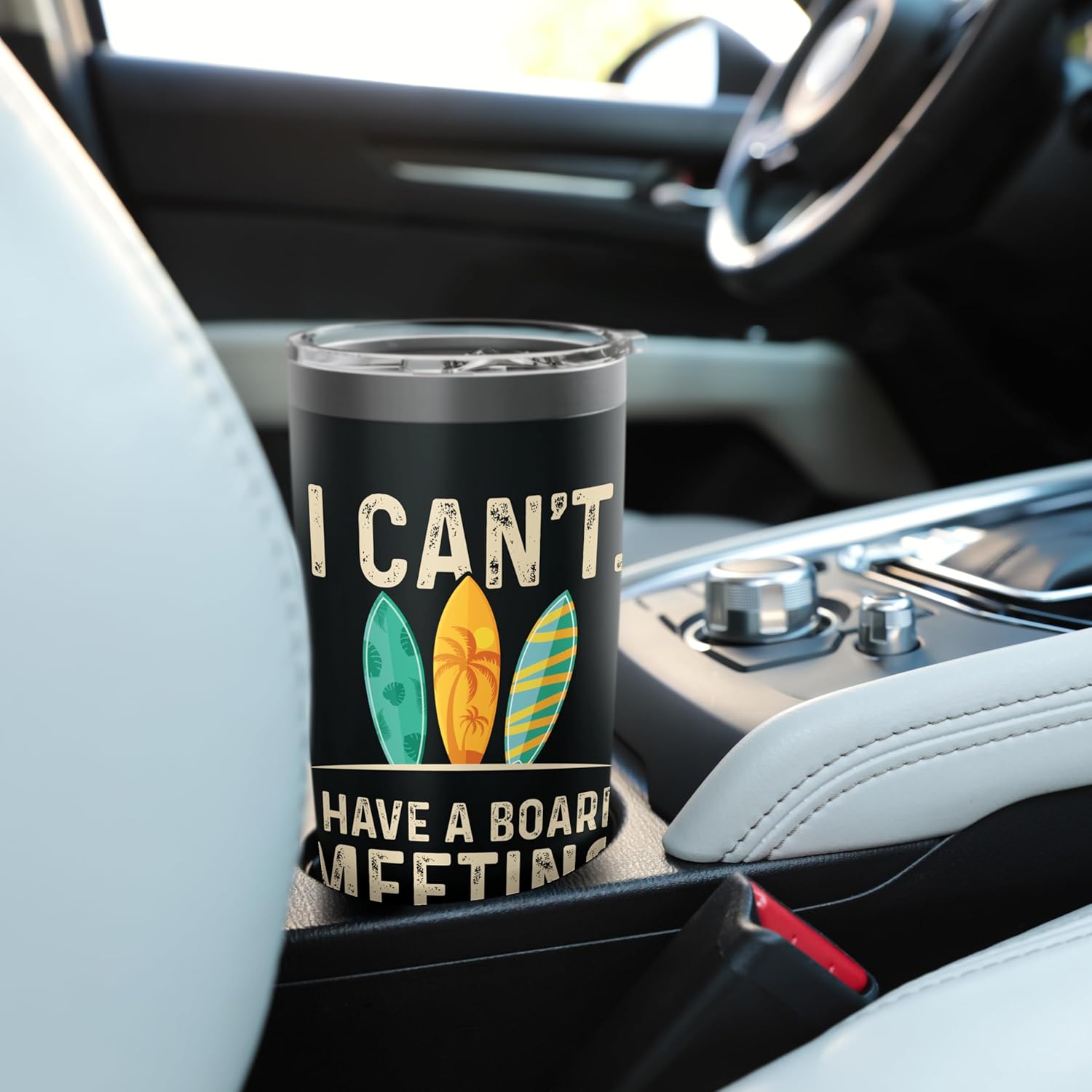 I Can't I Have A Board Meeting - Beach Surfing Surfingboard Stainless Steel Insulated Tumbler