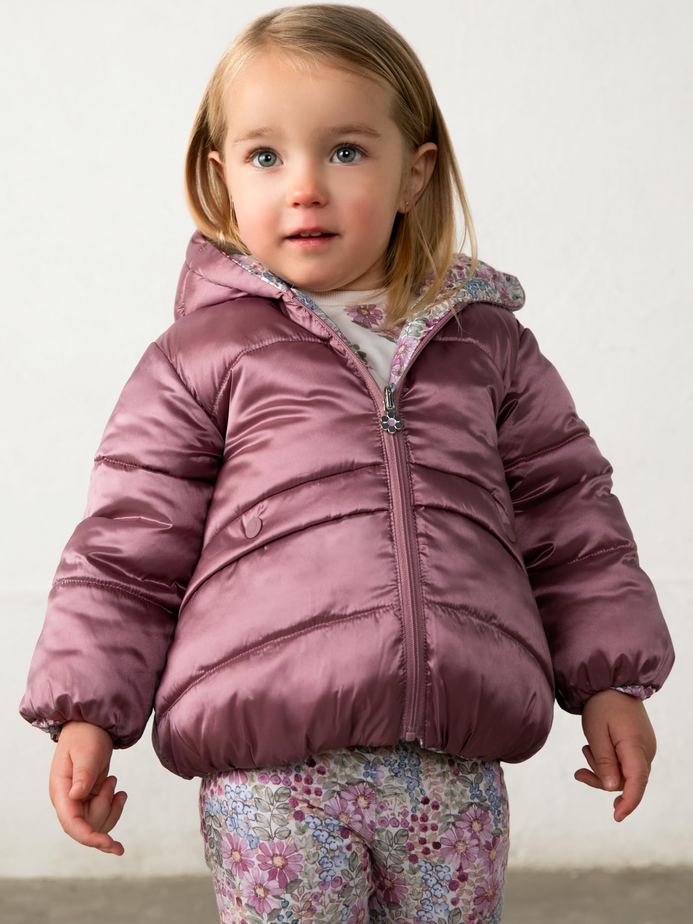 Mayoral Wendbare Jacke für Baby - Mädchen Violett