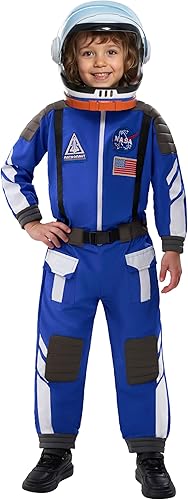 Miniatura 3 de Spooktacular Creations - Disfraz de astronauta con casco, traje de astronauta para niños pequeños, mono unisex para Halloween