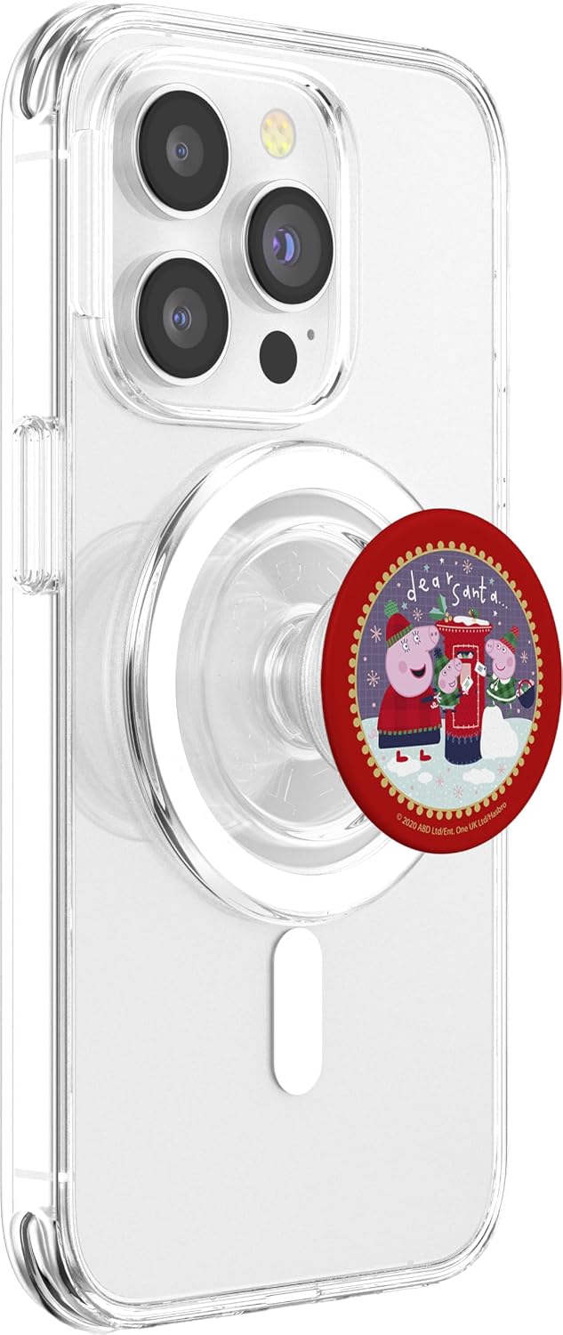 Peppa Pig Christmas Dear Santa PopSockets MagSafe PopGrip for iPhone
