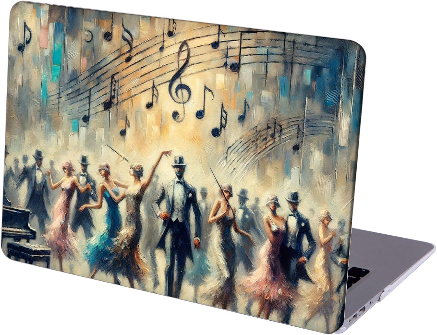 Compatible with MacBook Neo 13-inch, Hard Shell Case with Keyboard Cover and Screen Protector (A3404 A18 Pro chip, 2026 Release) - Music Note MC21370