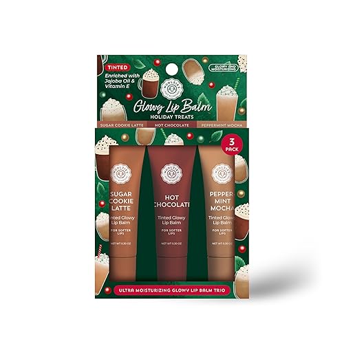 Holiday Vegan Glowy Tinted Lip Balm Set | Shea Butter,