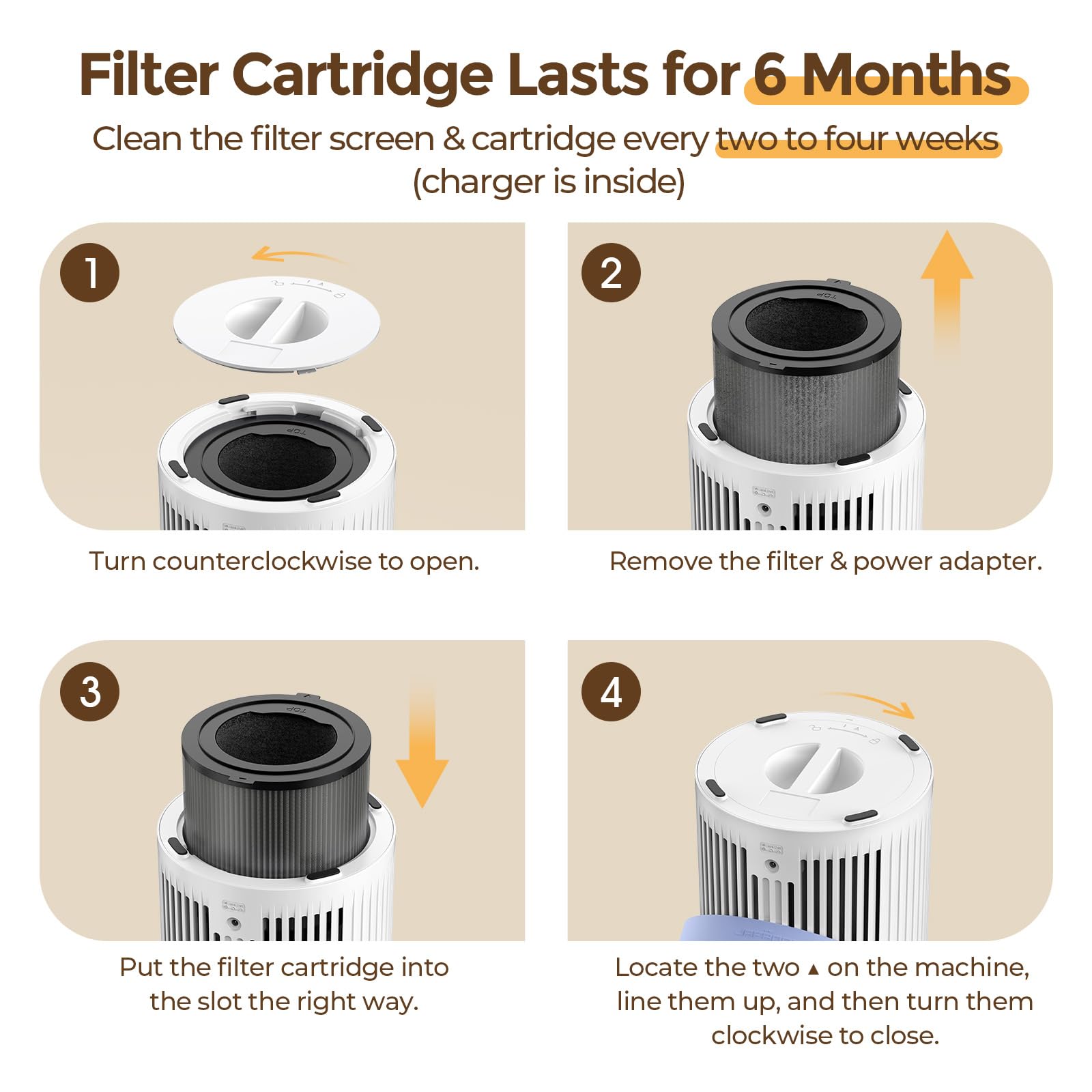 Luftreiniger mit HEPA Luftfilter, Luftreiniger Allergiker mit Griff, HEPA Filter gegen Staub Pollen Tierhaare Gerüche Air Purifier mit Aromatherapie für Schlafzimmer 7-farbiges Licht 20dB