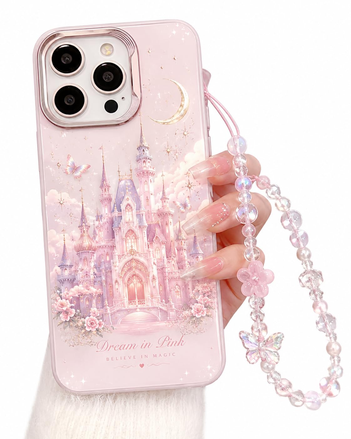 Amazon.com: Pretaco for iPhone 15 Plus Case, Pink Laser 3D