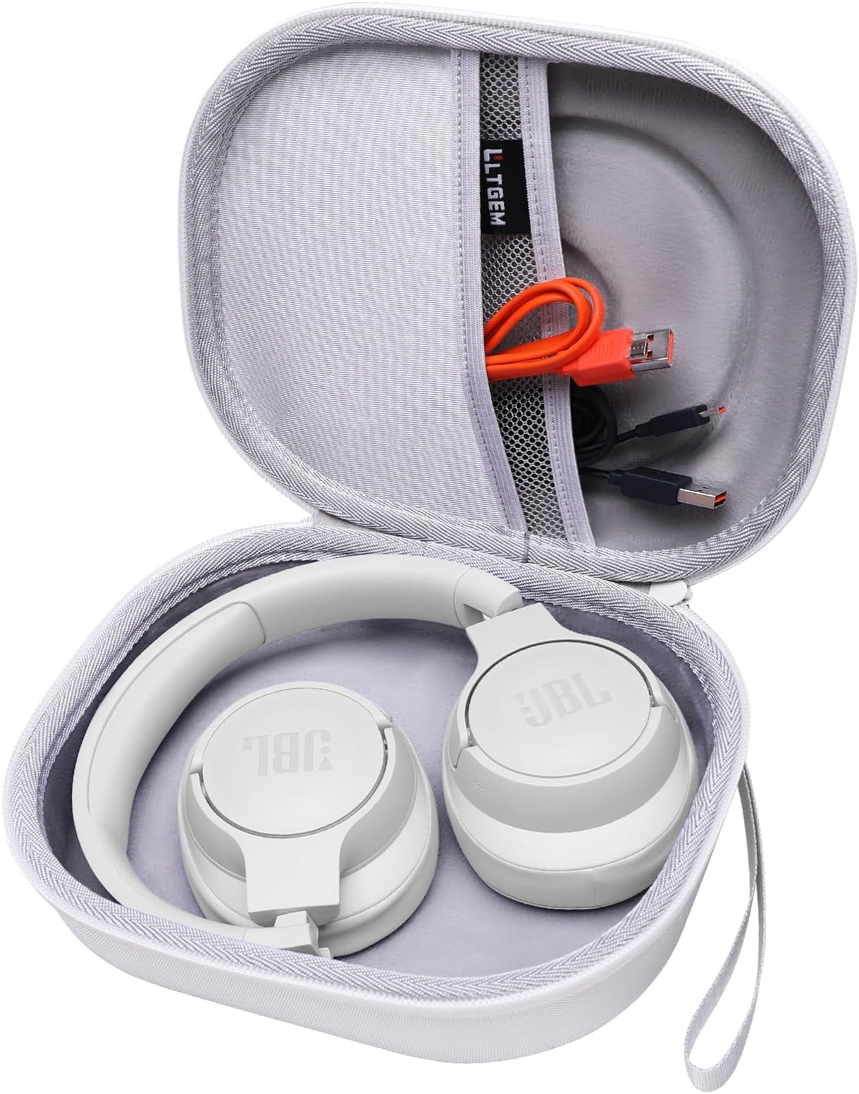 LTGEM EVA Hard Case for JBL Live 770NC/660NC/650BT/460NC/670NC/400BT/500BT and JBL Tune 770NC/710BT/720BT/760NC/700BT/750BT/510BT/660NC/520BT/500/Tour 50One/E45BT Wireless Bluetooth Headphones