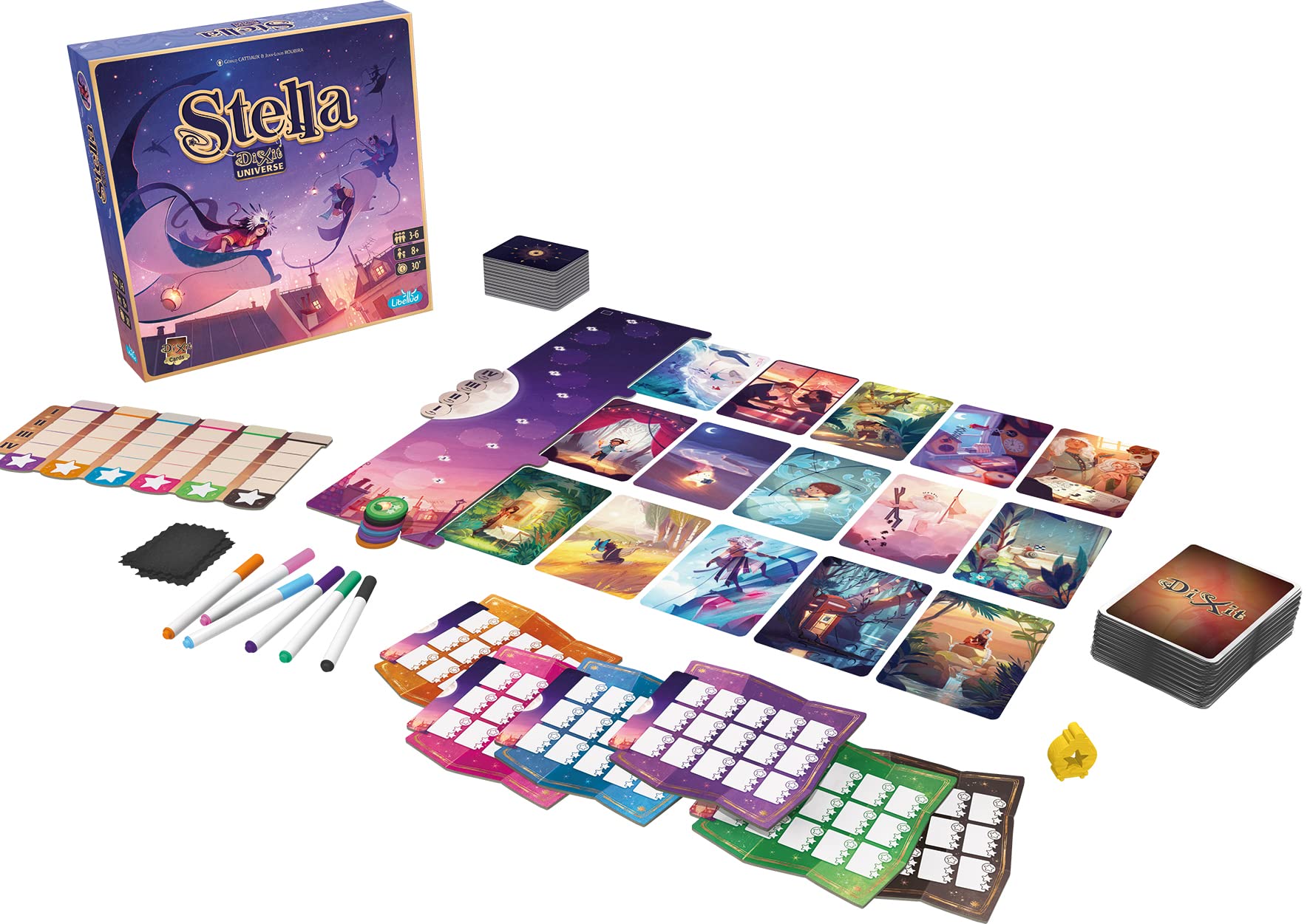 Asmodee Libellud | Stella: Dixit Universe | Gesellschaftsspiel | Ab 8 Jahren | 3-6 Spieler | 30 Minuten