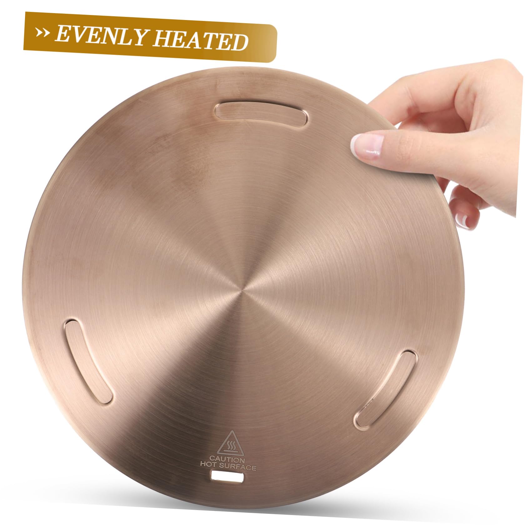 Disco Convertitore Per Induzione In Acciaio Inox, Adatto A Pentole Non Magnetiche, Diametri 12.3-16.5 Cm, Per Piani Cottura Portatili
