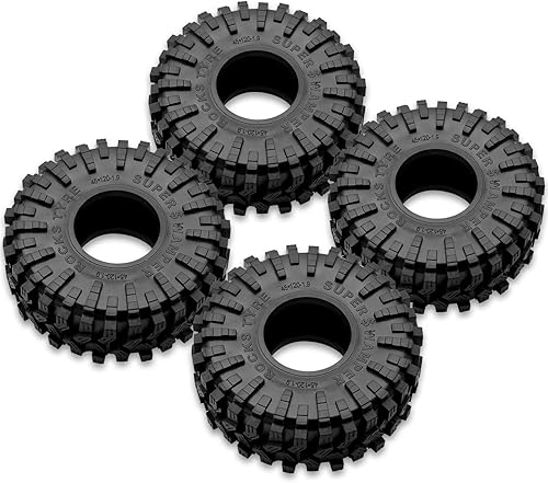 Miniatura 5 de OGRC - Juego de neumáticos RC de 1.9 pulgadas, neumáticos de goma RC 110 RC Crawler para SCX10 90046 SCX10 UTB18 TRX4 TRX6 Redcat Gen8 7VS4-10 110