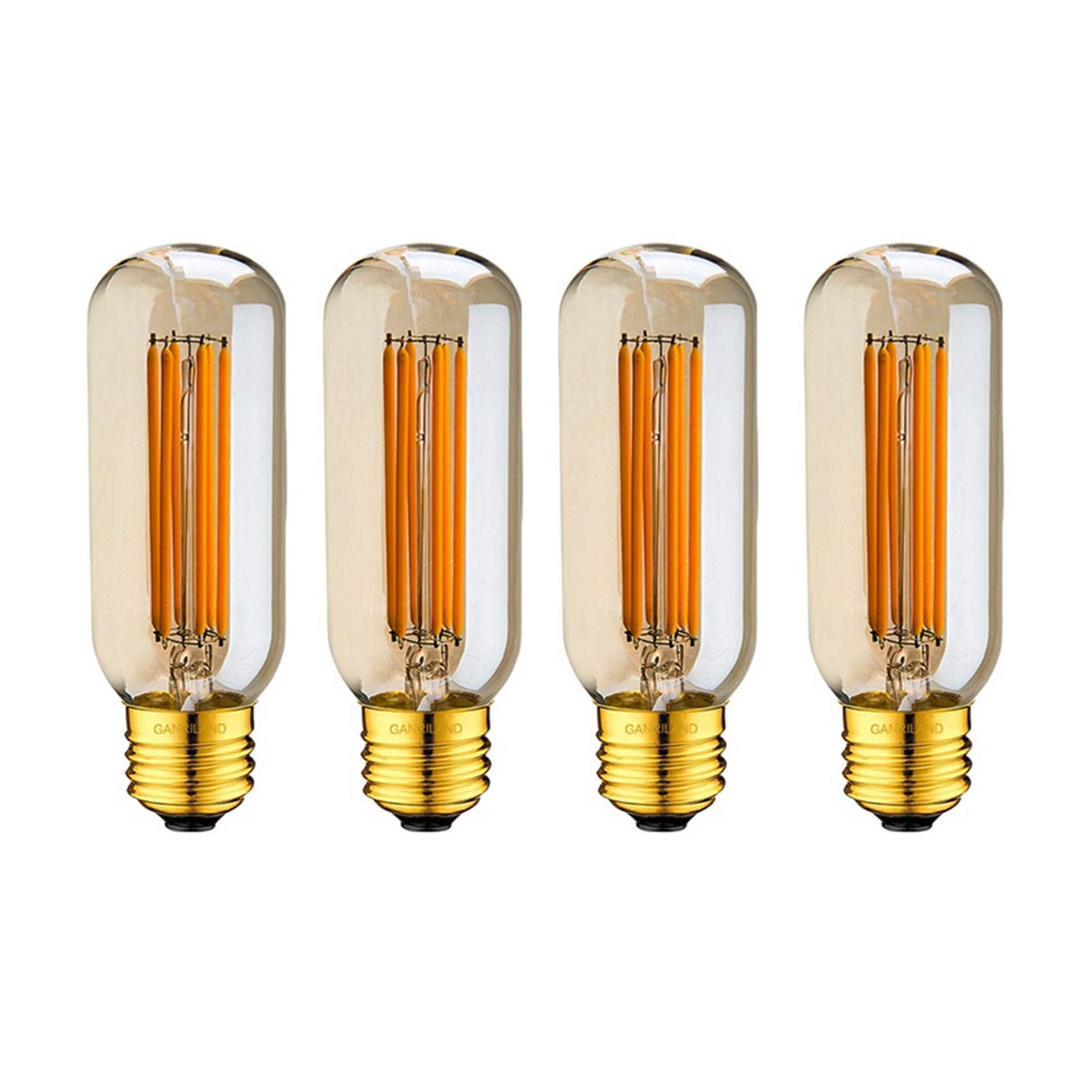 Ampoule tubulaire LED 6 W à intensité variable, équivalent à une ampoule à incandescence 60 W, bouche à vis E26 600 lumens, haute luminosité, rétro Edison T45, ampoules LED tubulaires à filament allo