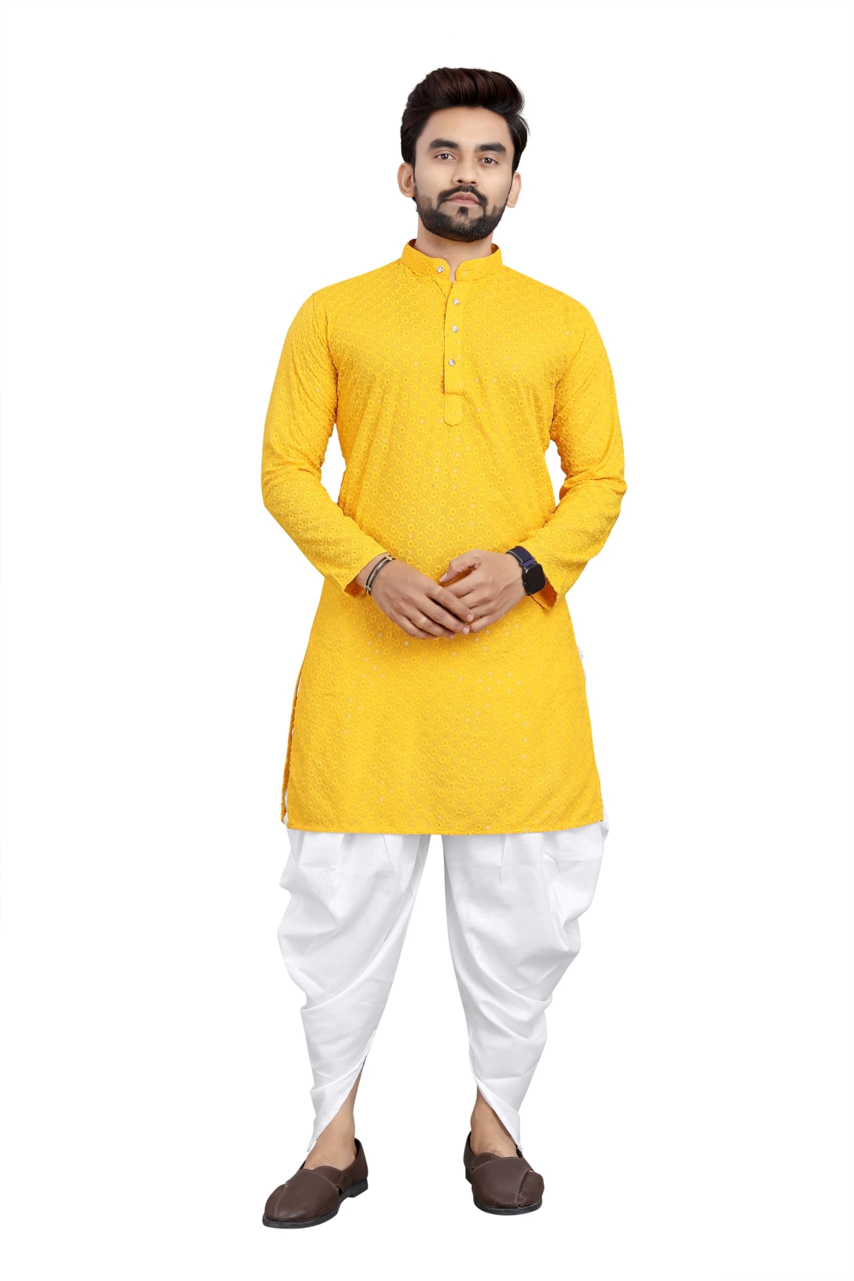 trustous Tradition Men's Kurta Dhoti Set for Classic Style-picture-37