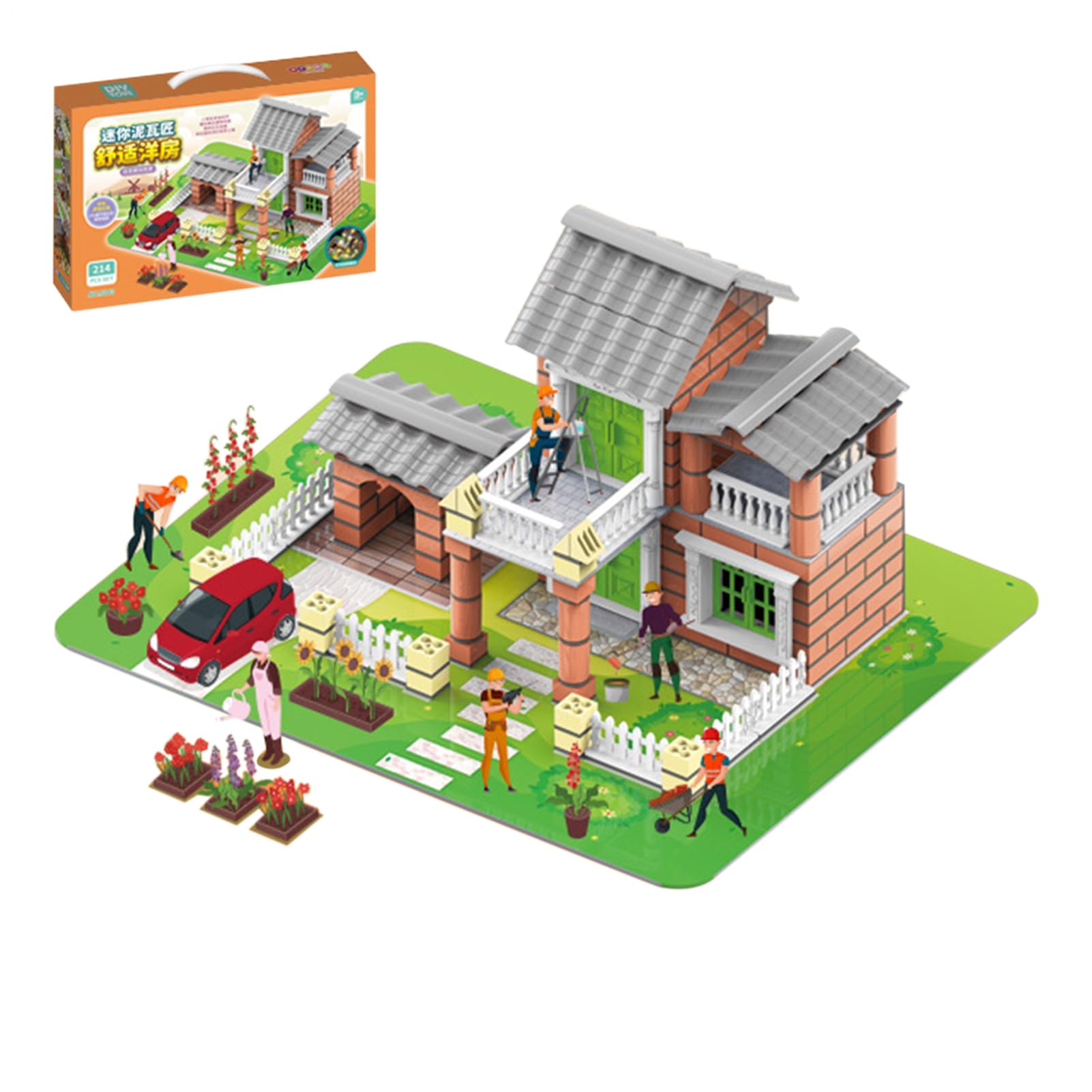 Häuser Bausatz Architektur Spielzeug Zum Zusammenbauen | DIY Miniaturhaus Bausatz Für Kinder Jugendliche Studenten Deko Für Wohnzimmer Bücherregal Schlafzimmer Studentenbude