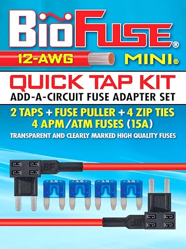 Miniatura 9 de Kit de toma rápida ATO en línea estándar de 12 AWG 12 V 2 soportes impermeables para fusibles de automóvil, 2 fusibles regulares de 30 A, 3