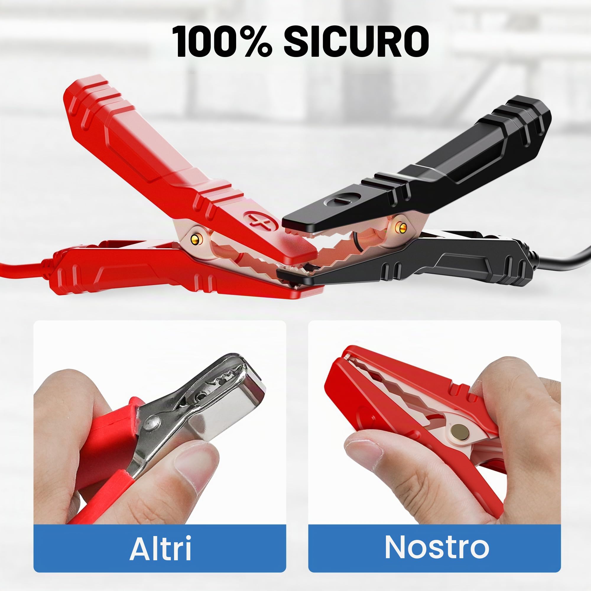 TOPDON Tester batteria auto BT100, 12 V 100-2000 CCA Tester Batterie sistema di ricarica, analizzatore professionale per auto, camion, jeep, SUV, barche