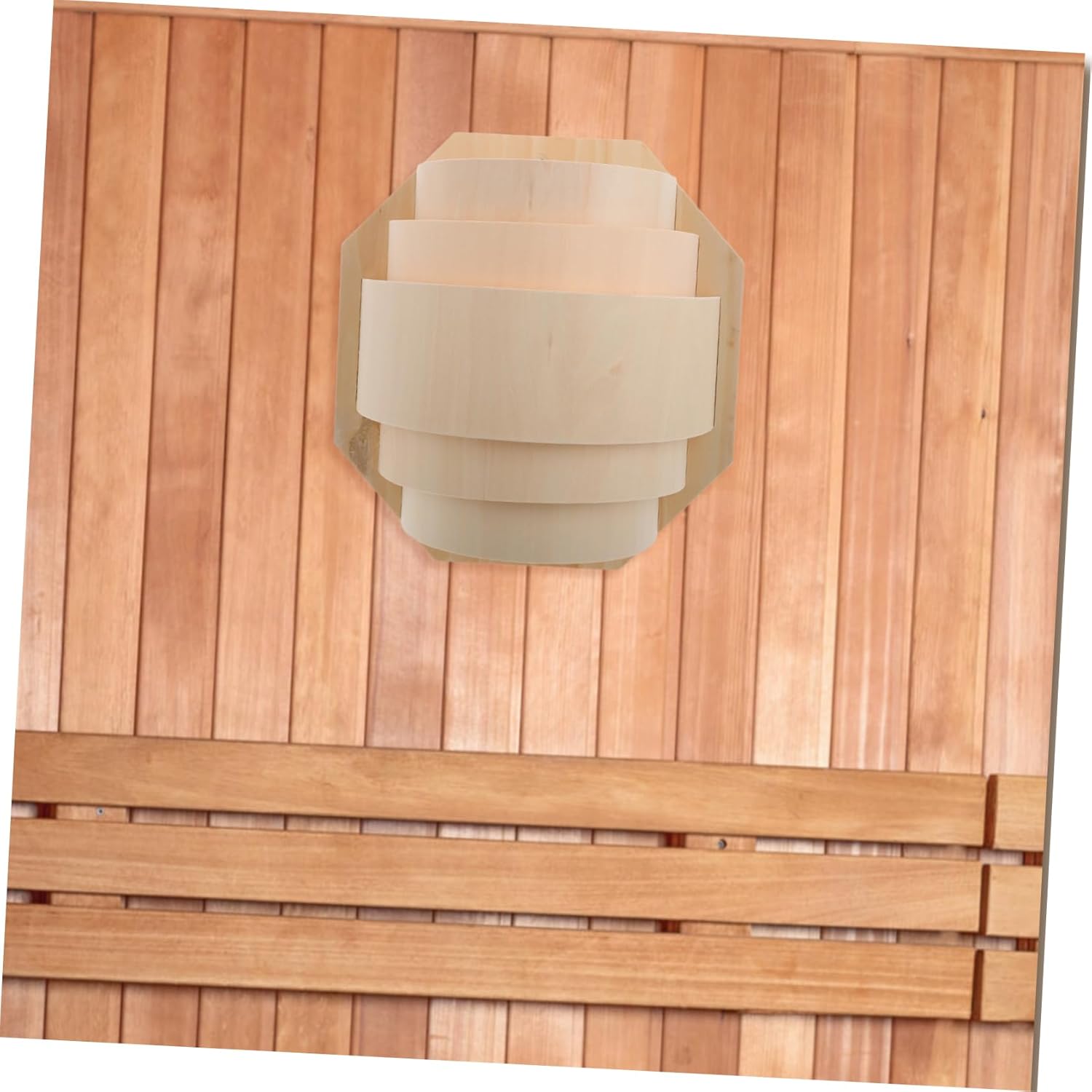 Lightweight Wooden Lampshade for Sauna Rooms Protective Illumination for Relaxing Steam Easy Installation Accessory
