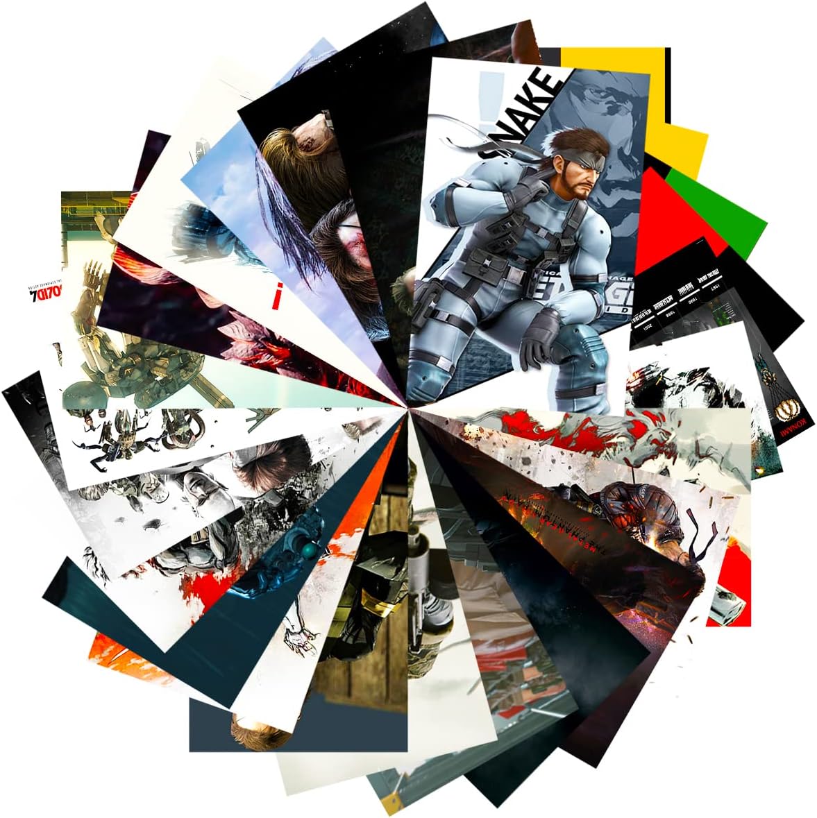 GTOTd Stickers for MGS Game (20-Pcs) MGS Decals of Vinyls for Laptop Merch Party Supplies Skateboard Teens Cars Gift Luggage Decal