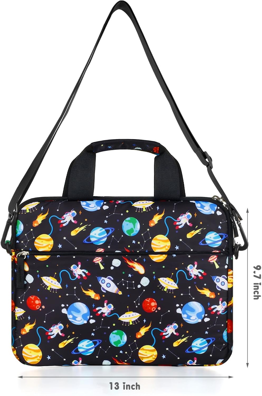 Kids Tablet Bag for Boys, Kids Tablet Carrying Case for Fire HD 10, HD 8, Fire 7 Sleeve Bag Kid Kindle Bag, iPad Bag for Kid, Space Black