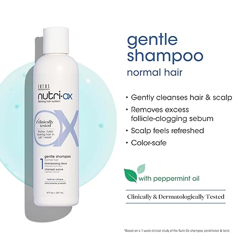 Miniatura 3 de NUTRI-OX Kit de inicio para cabello adelgazante | Cabello más grueso y de aspecto más completo | Menta | Probado clínicamente y dermatológicamente |