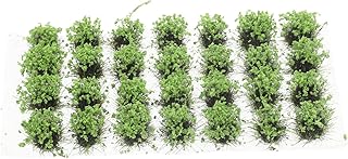 HOMSFOU Grass Tuft Model 1 Box Bushy Tufts Lowland Shrubs Tuft Terrain Model Kit Resin Static Scenery for Train Landscape Railway Artificial Grass Modeling
