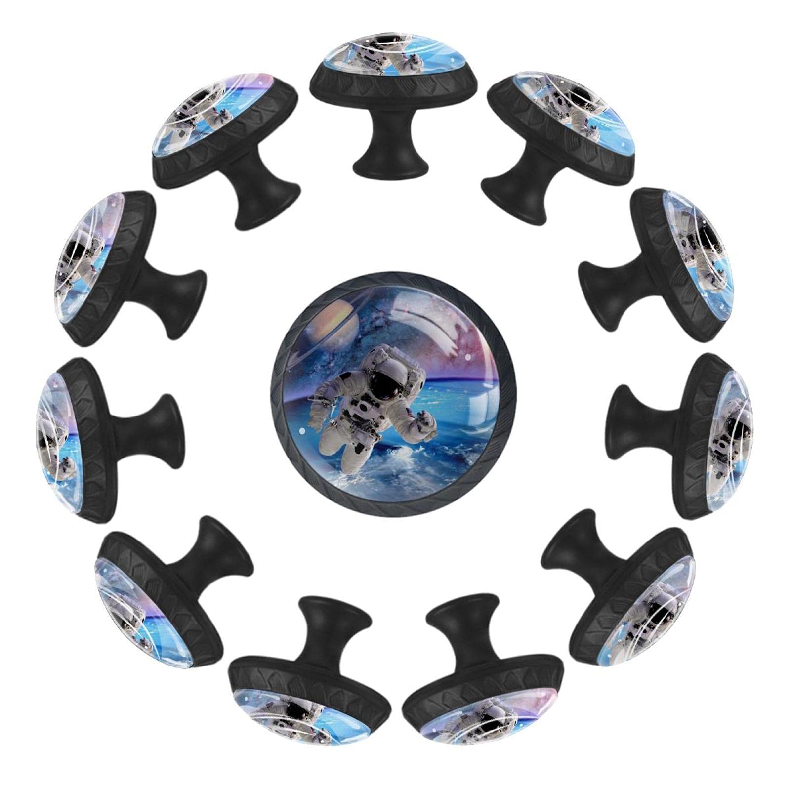 Boutons de tiroir astronaute 35 mm au design soigné pour meuble crèche