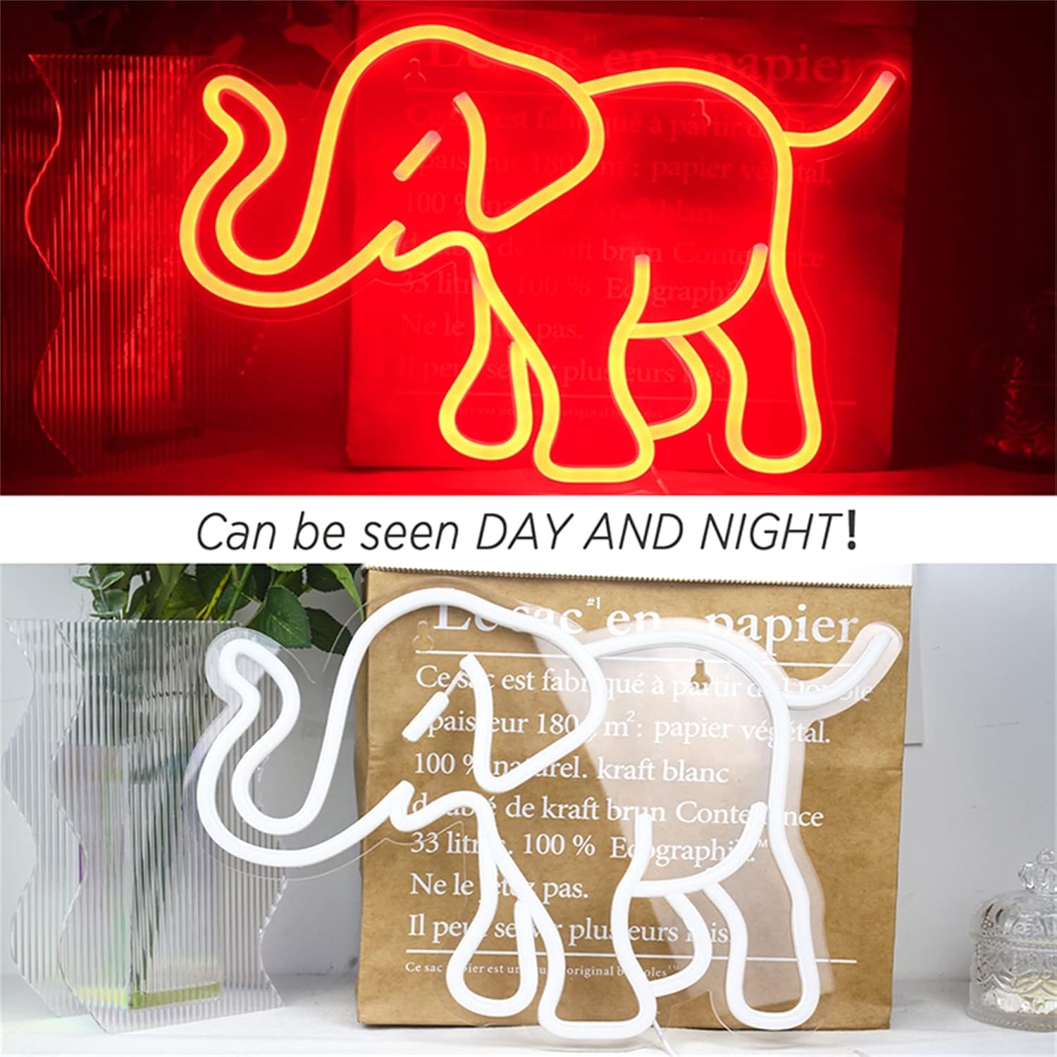 Neon Light Signs LED Bee Elephant Sea Turtle Dinosaur Animal Neon Lamps Wall Hanging Art Light Child Room Playground Decor Shop Xmas Gift Neon Sign,Dinosaur