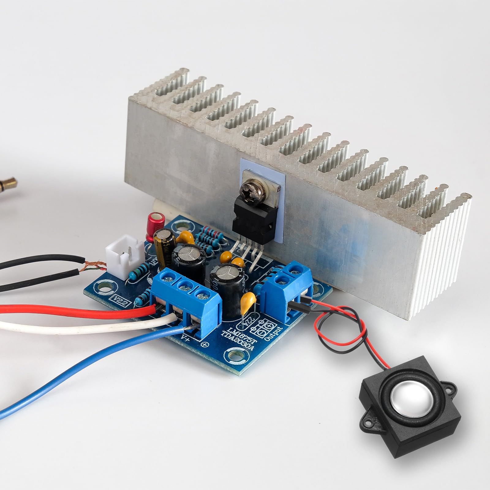 QUARKZMAN 1 szt. głośnik 3 W, 8 omów, mini głośnik z interfejsem JST-PH2.0, do małych projektów elektronicznych, maszyny reklamowe, telewizory LCD, monitory