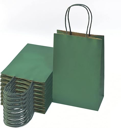 Miniatura 4 de Nexmint Bolsas de papel kraft pequeñas de regalo con asa para cumpleaños, vacaciones, regalos, recuerdos de fiesta, venta al por menor,