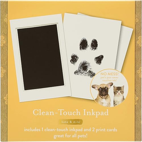 Kate Milo Almohadilla de tinta Clean Touch almohadilla de tinta sin tacto para perros o gatos recuerdos de dueño de mascotas fabricantes de huellas