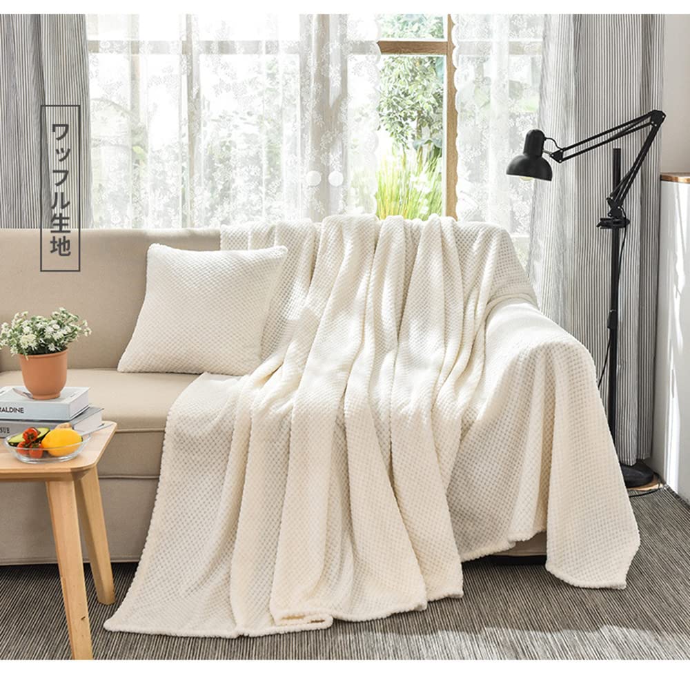 Weiche und waschbare kleine flauschige Hundedecke, warme Fleecedecke für Katzen, gemütliche Überwurfdecke für Hunde, Haustier-Tagesdecke/Couchbezug, Beige, 45 x 65 cm