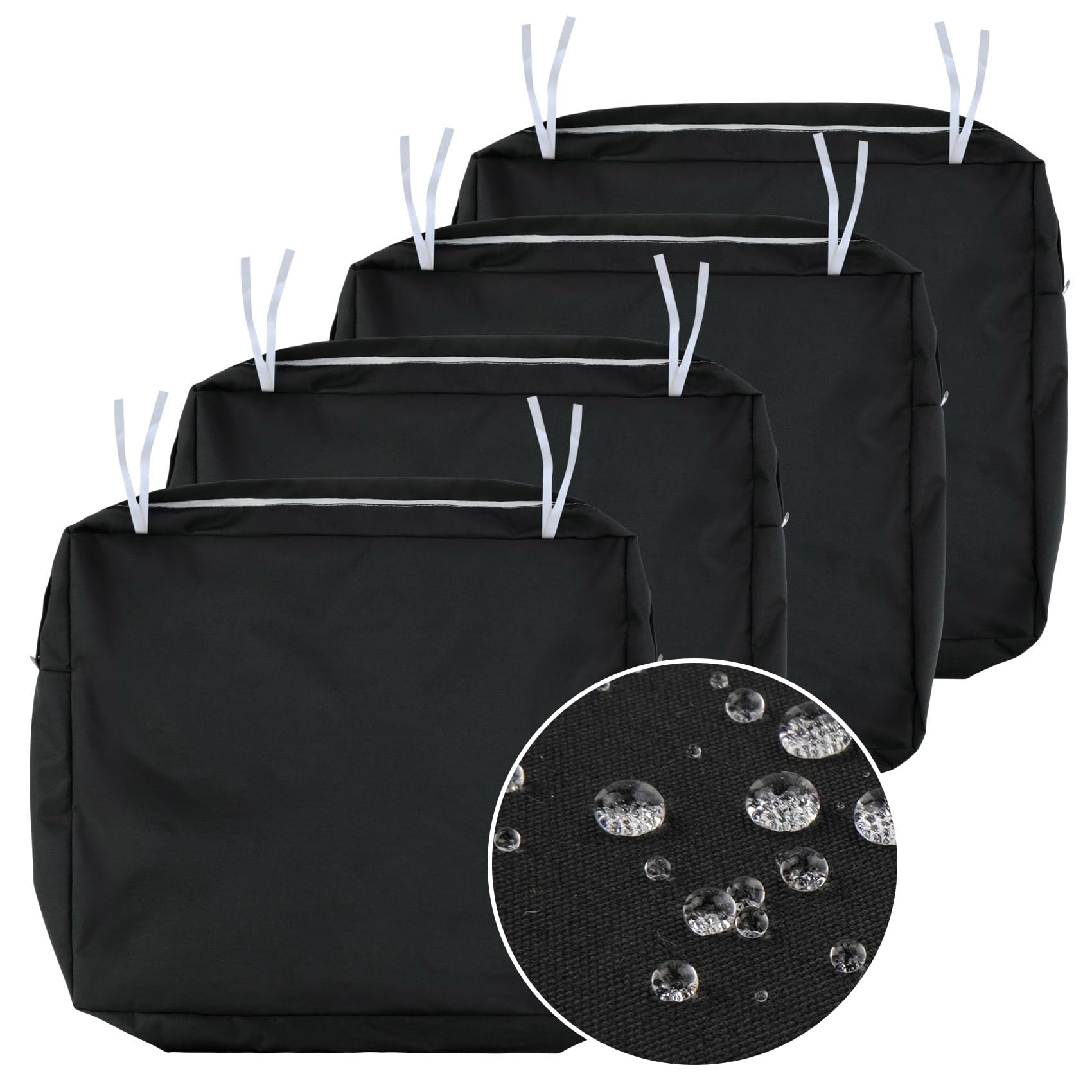 Snapklik.com : NettyPro Outdoor Cushion Slipcovers Waterproof 4 Pack ...
