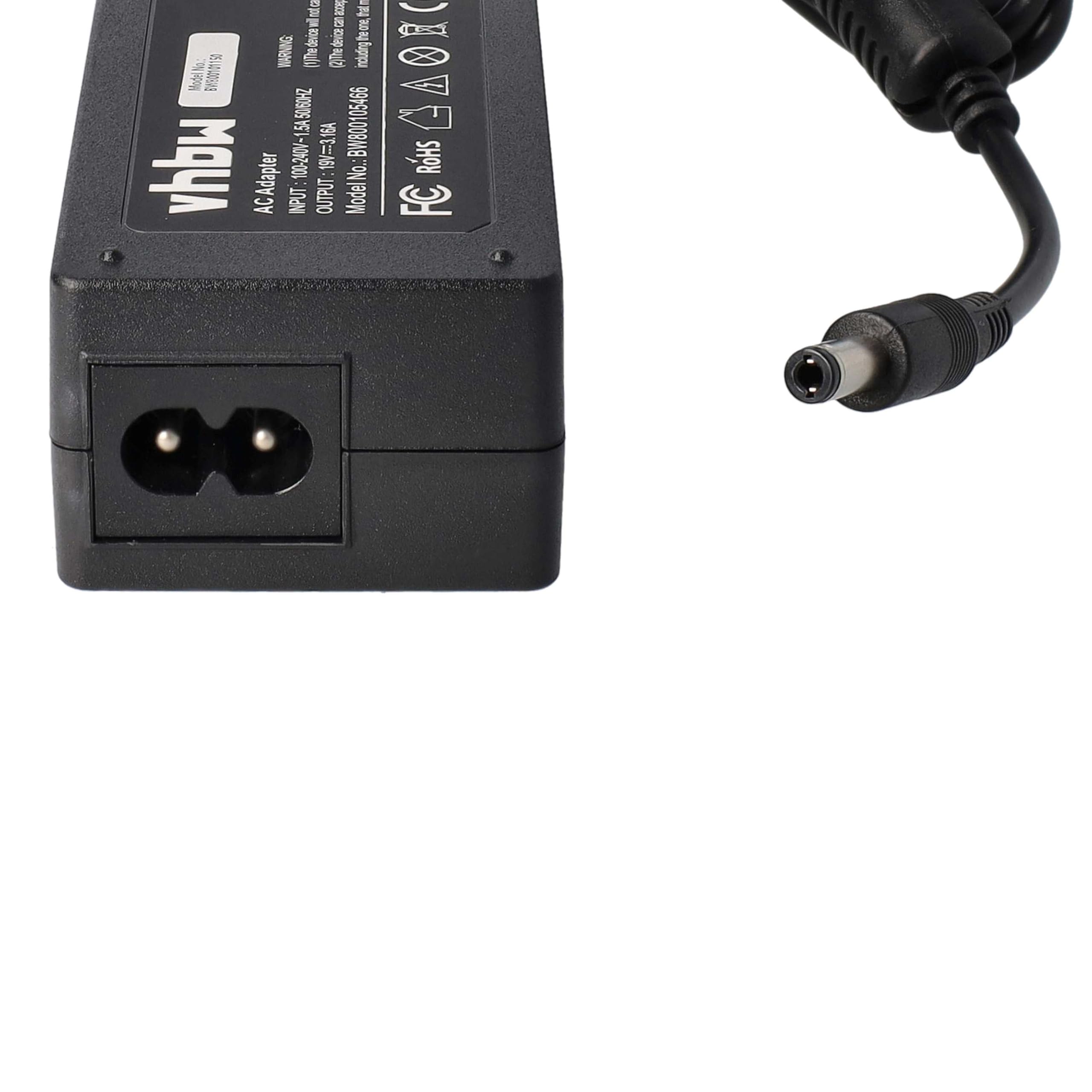 Alimentatore da 60W 19V 3,16A 5,5x3,0mm compatibile con Samsung NP-Q70