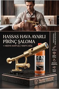 Transformacion Profesyonel Pirinç Şaloma, Hava Ayarlı Metal Başlık + Hediyeli 723257