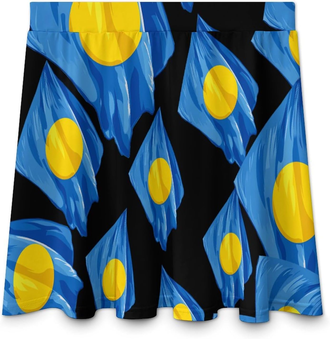 Palauan Palau Flag Women Tennis Skirt Print Golf Skirts Mini Casual Workout Skorts