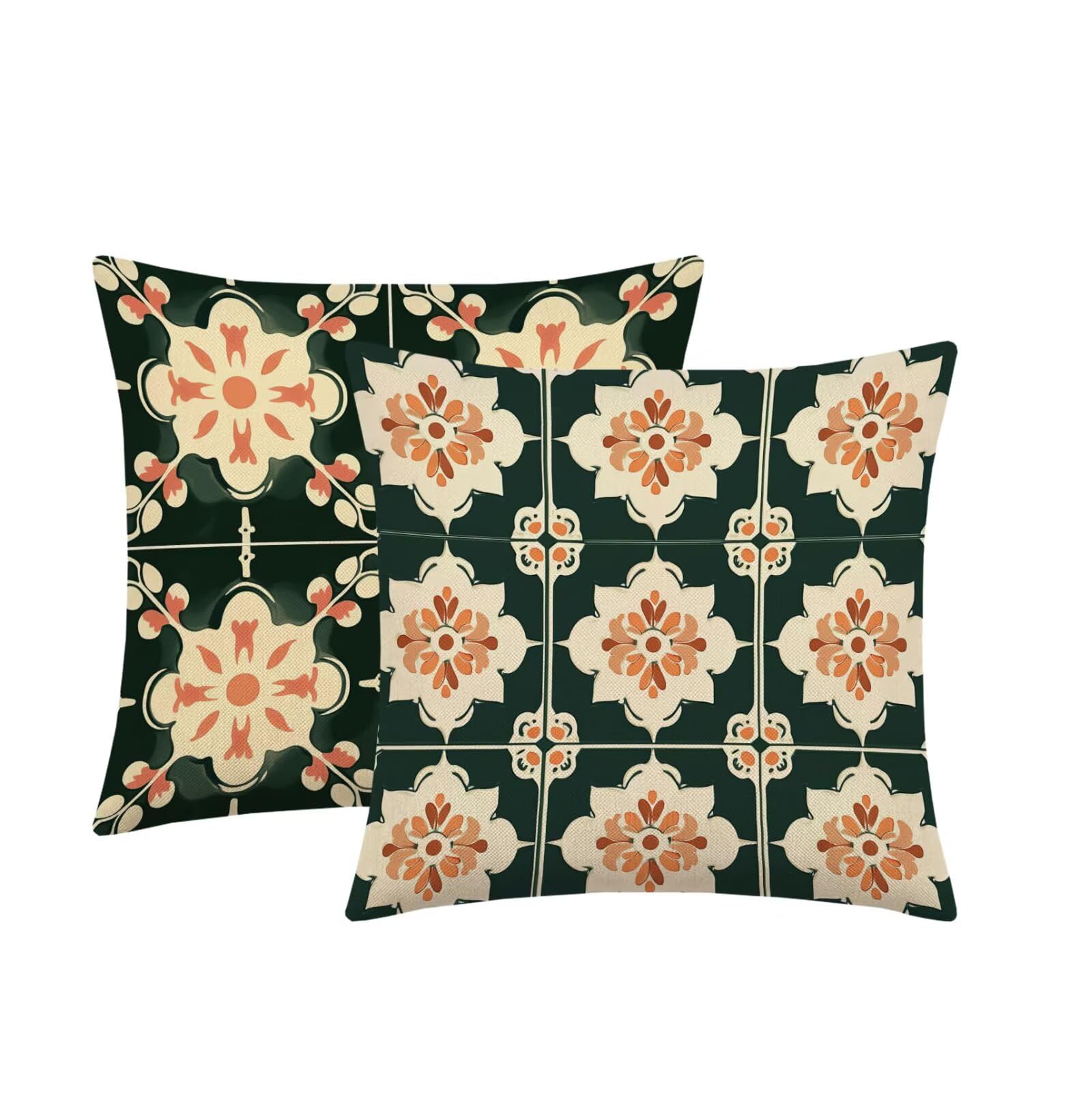 Federe per Cuscino, Cuscini per Divano 65x65cm Set di 2 fiore nazionalità
