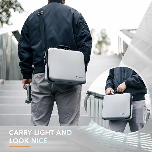 Miniatura 5 de Lykus Spartan MM400 - Funda de transporte para DJI Mini 4 ProMini 3Pro, compatible con hasta 7 baterías y cordón RC solo funda