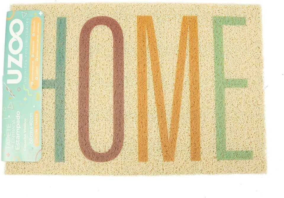 CAPACHO VINILICO ESTAMPADO 60X40CM HOME KLB01