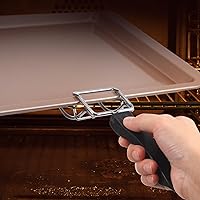 Vista 4 de Ciieeo Extractor de bandeja de horno tostador de convección para freidora de aire, extractor de parrilla de acero inoxidable, clip resistente a