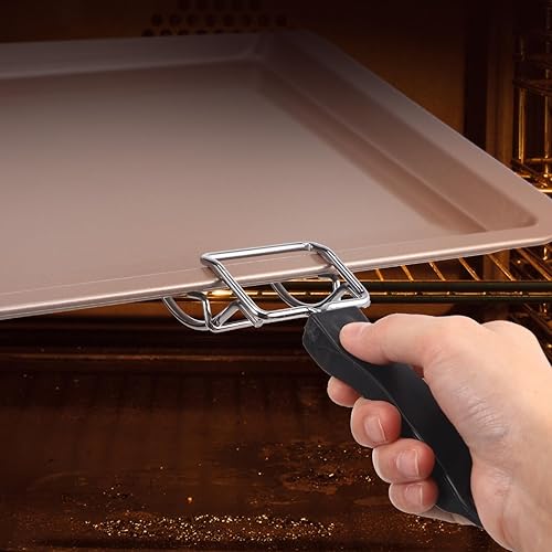 Miniatura 4 de Ciieeo Extractor de bandeja de horno tostador de convección para freidora de aire, extractor de parrilla de acero inoxidable, clip resistente a