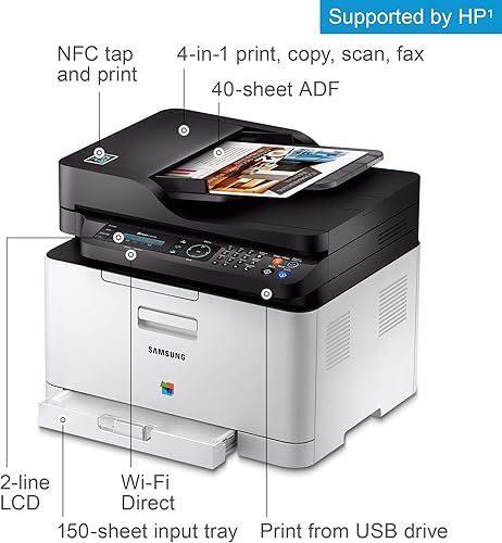 Miniatura 2 de Samsung Xpress SL-C480FW/XAA impresora láser a color inalámbrica multifunción