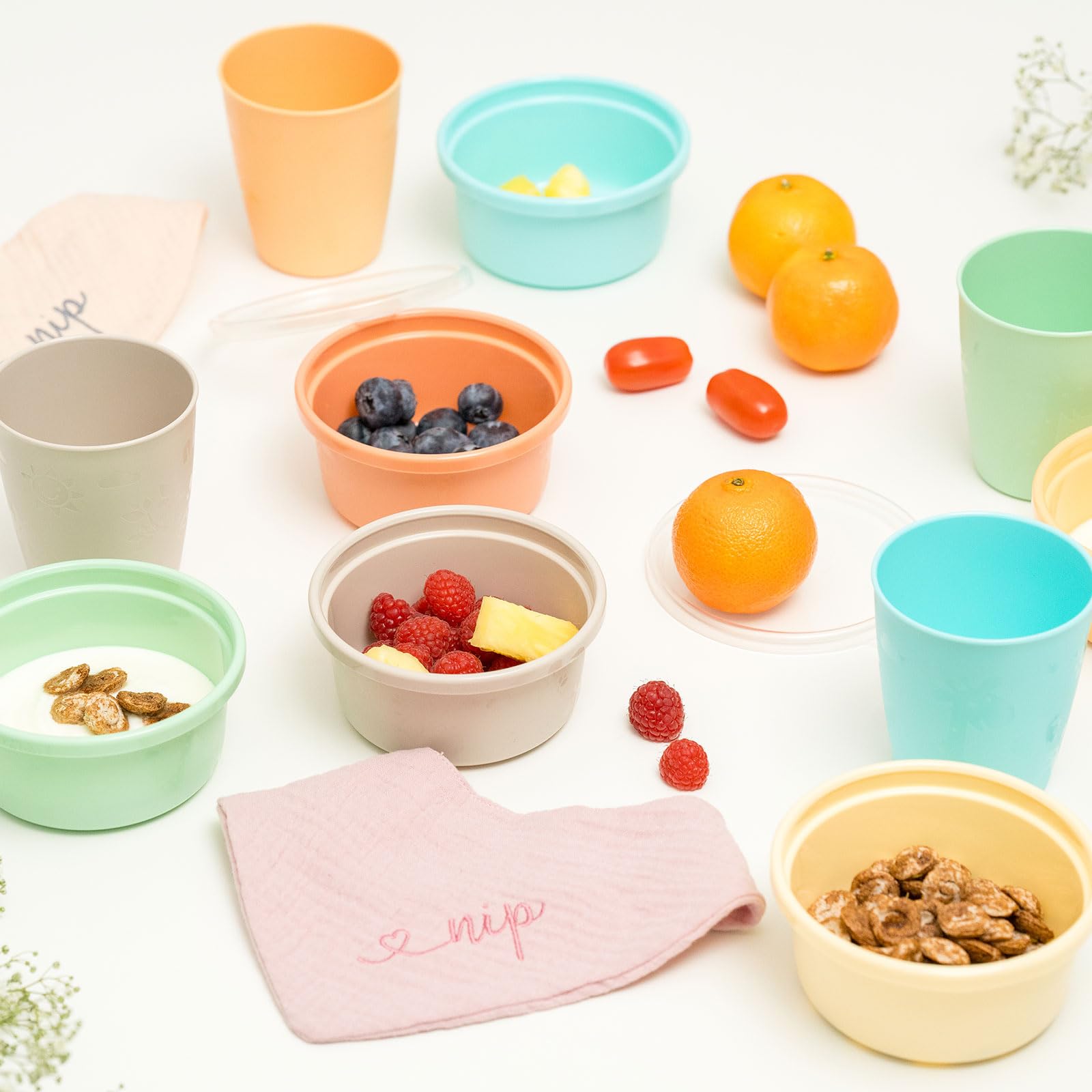 NIP Snackbox für Kleinkinder und Babys, mit niedlichem Motiv, BPA-frei