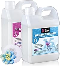 LET'S RESIN Silicone Mold Making Kit Liquid Silicone Rubber 140oz/1 Gallon Translucent Clear Mold Making Silicone-Mixing Ratio 1:1-Molding Silicone for Resin Molds,Silicone Molds Maker DIY Making