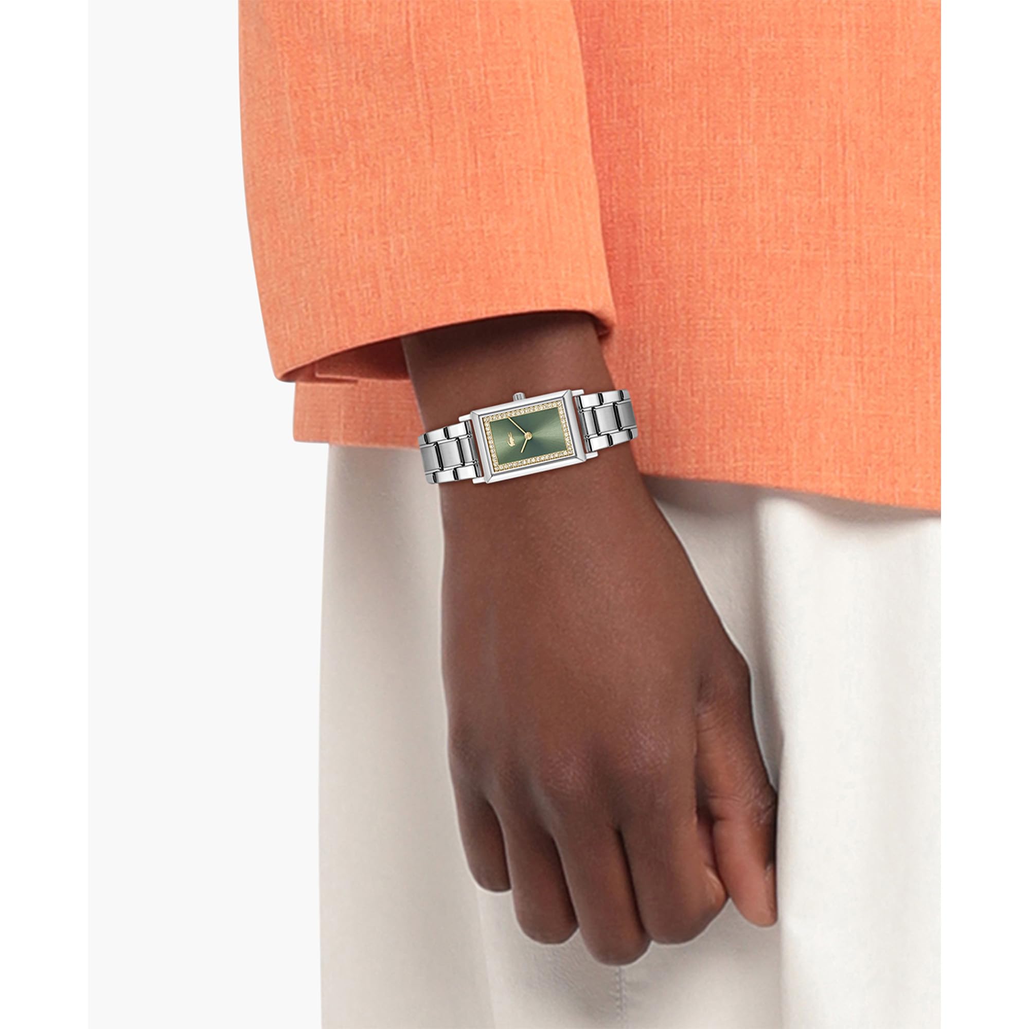 Lacoste Reloj analógico para Mujer Catherine con Brazalete de Acero Inoxidable