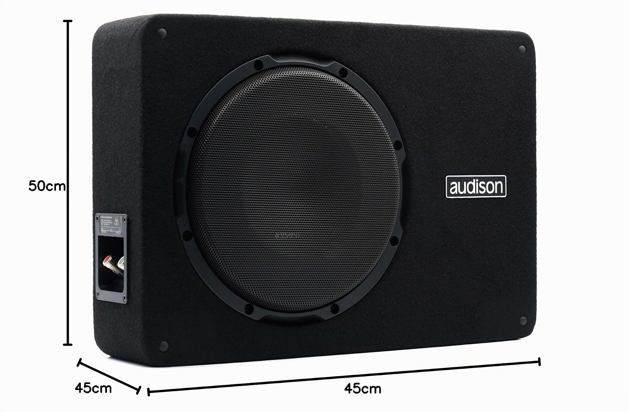 Audison APBX 10 S4S subwoofer en Caisson Clos 250 mm, 800 W | 10 pouces, impédance 4 Ohm, papier, 400 W RMS, aimant ferrite